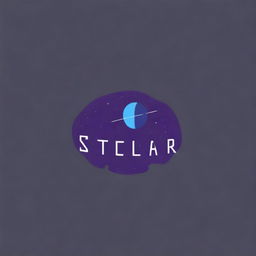 A logo design for a clothing brand named 'Stellar Style' with a space theme