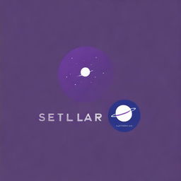 A logo design for a clothing brand named 'Stellar Style' with a space theme