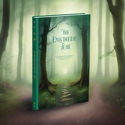 Create a visually captivating book cover featuring a mysterious forest with a hidden path