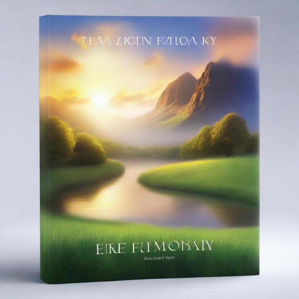 A book cover featuring a breathtaking landscape that symbolizes the divine opening of God