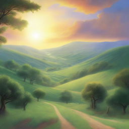 A book cover featuring a breathtaking landscape that symbolizes the divine opening of God