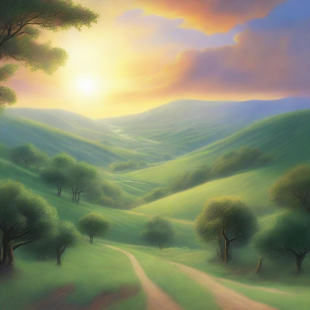 A book cover featuring a breathtaking landscape that symbolizes the divine opening of God