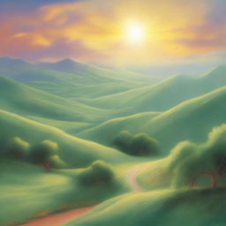 A book cover featuring a breathtaking landscape that symbolizes the divine opening of God