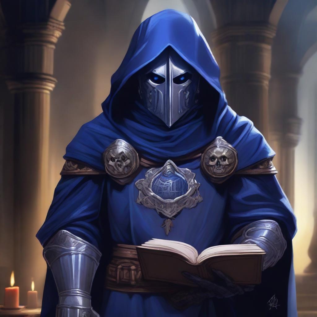 A detailed Dungeons & Dragons character illustration of a porcelain warforged