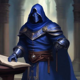A detailed Dungeons & Dragons character illustration of a porcelain warforged