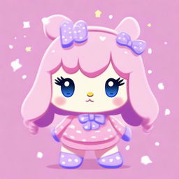 A Sanrio animal character with big, shiny eyes
