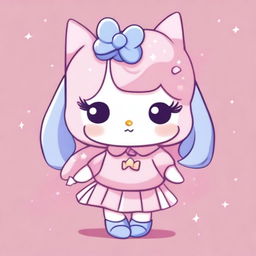 A Sanrio animal character with big, shiny eyes