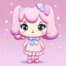 A Sanrio animal character with big, shiny eyes