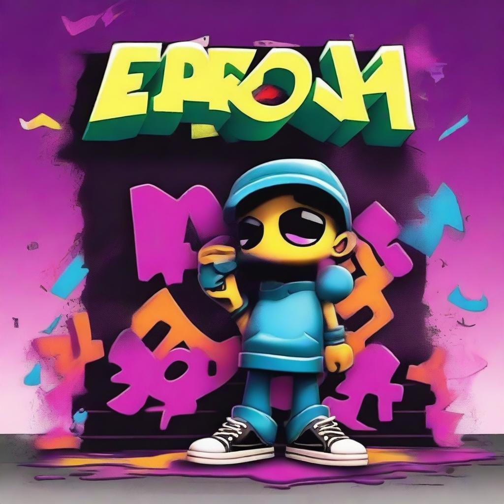 A cover design featuring the text 'Error 404' written in 3D graffiti style