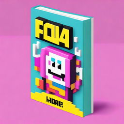 A cover design featuring the text 'Error 404' written in 3D pixelated style