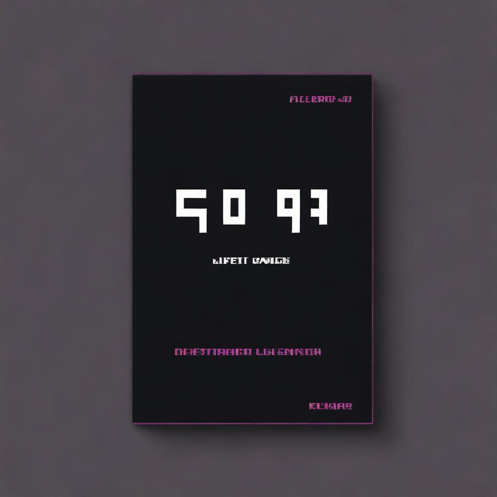 A cover design featuring the text 'Error 404' written in a pixelated dark style