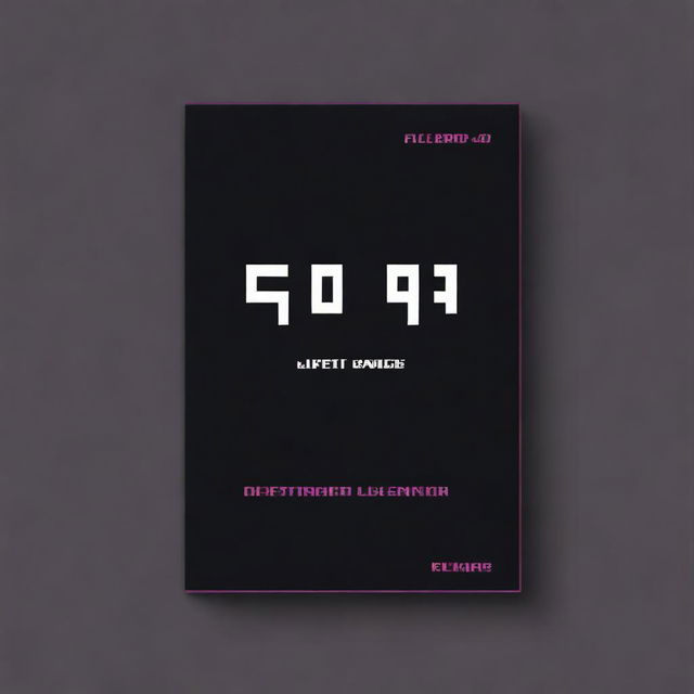 A cover design featuring the text 'Error 404' written in a pixelated dark style