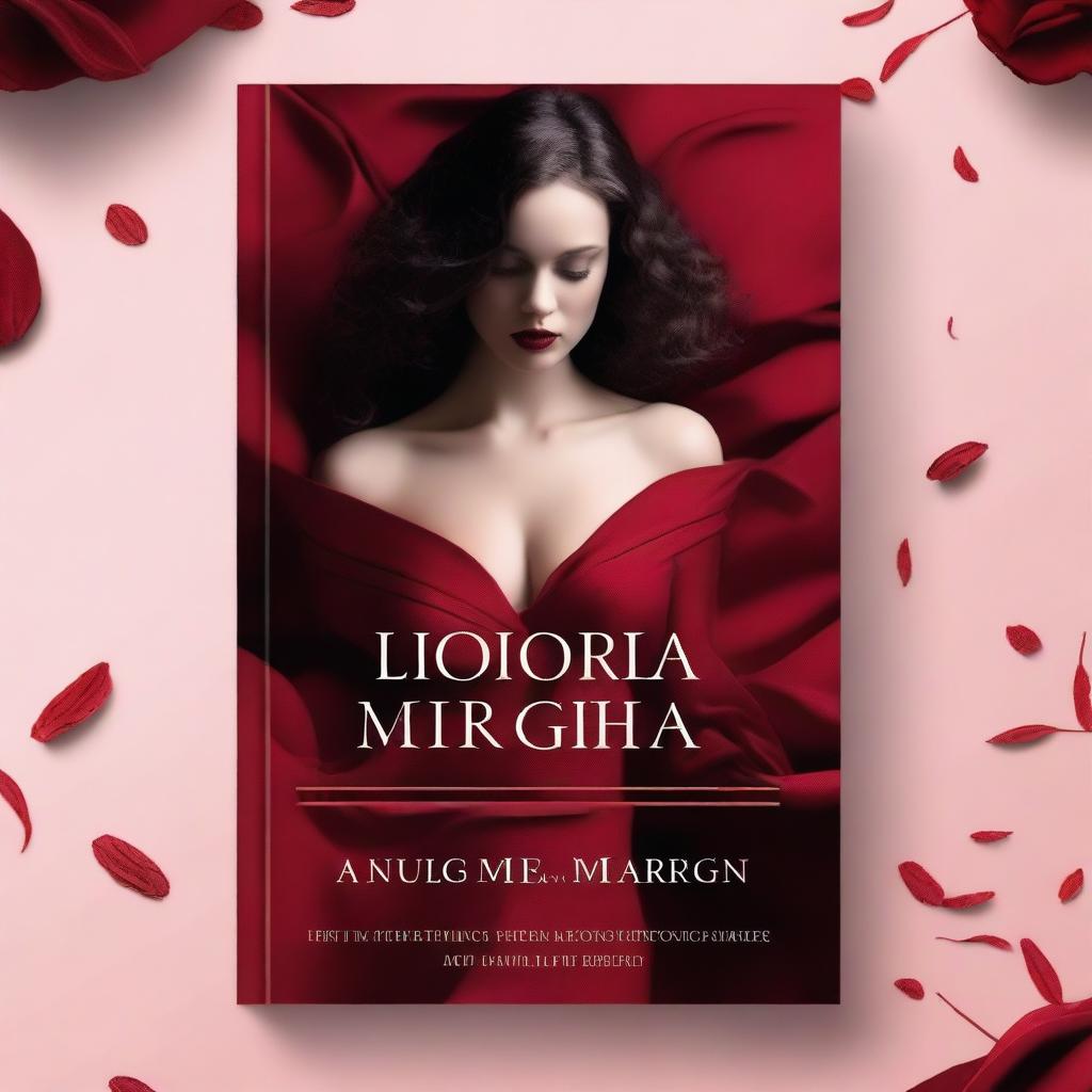 Create a captivating book cover featuring a seductive and alluring red theme