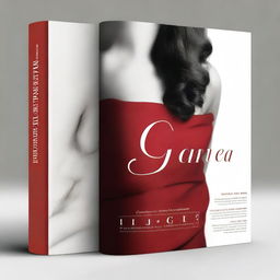 Create a captivating book cover featuring a seductive and alluring red theme