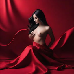 A visually appealing image with a seductive red background