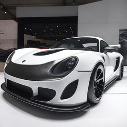 A streamlined RUF CTR3 with a lower roof and a wider body kit, designed for low drag