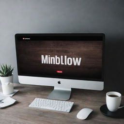 A stylish YouTube channel banner with the title 'Mindblow' prominently displayed.