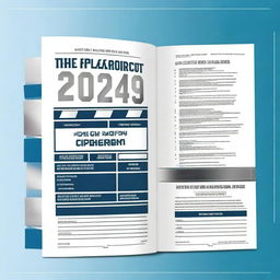 Create a cover for a 2024 yearbook, dimensions 8