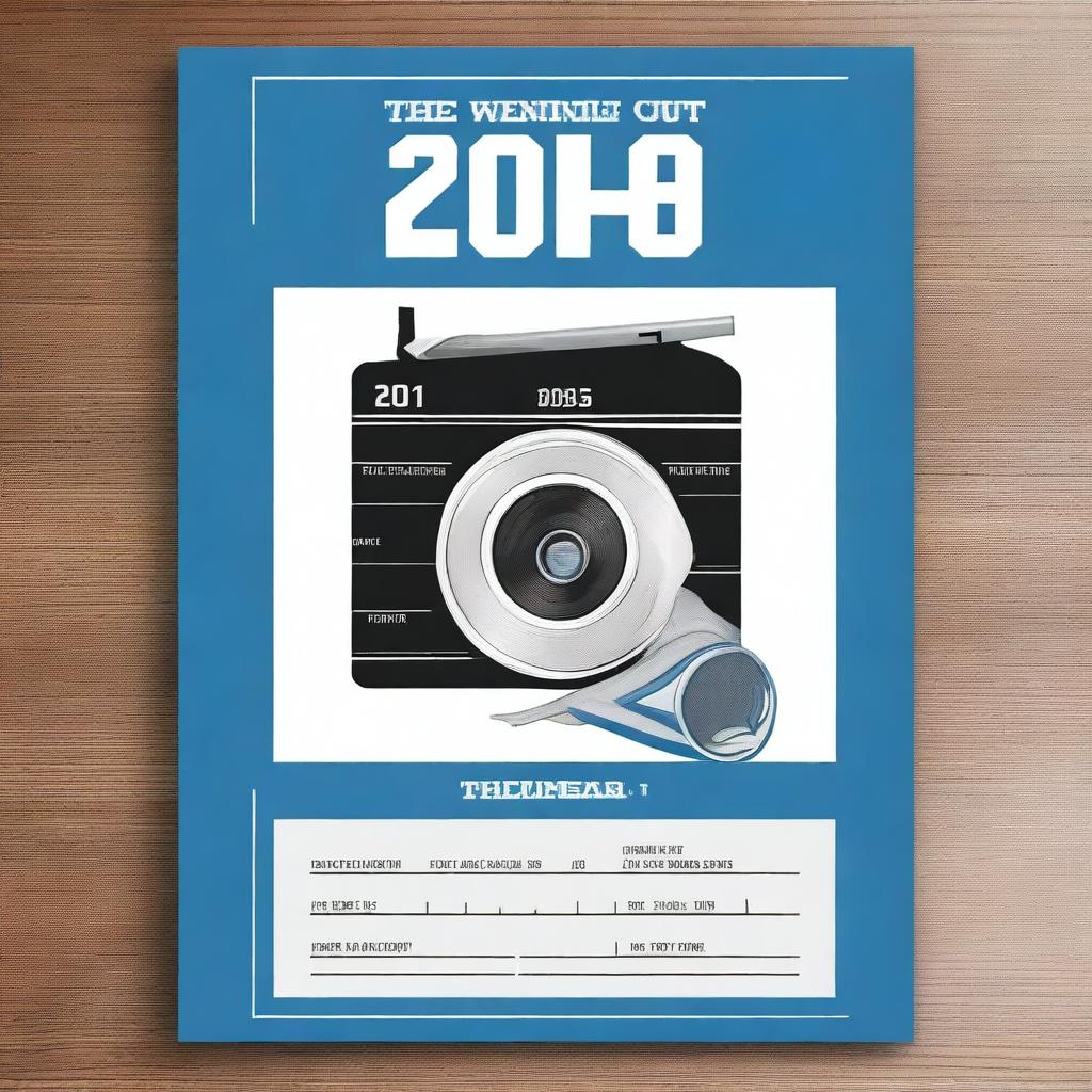 Create a cover for a 2024 yearbook, dimensions 8