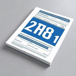 Create a cover for a 2024 yearbook with dimensions 8