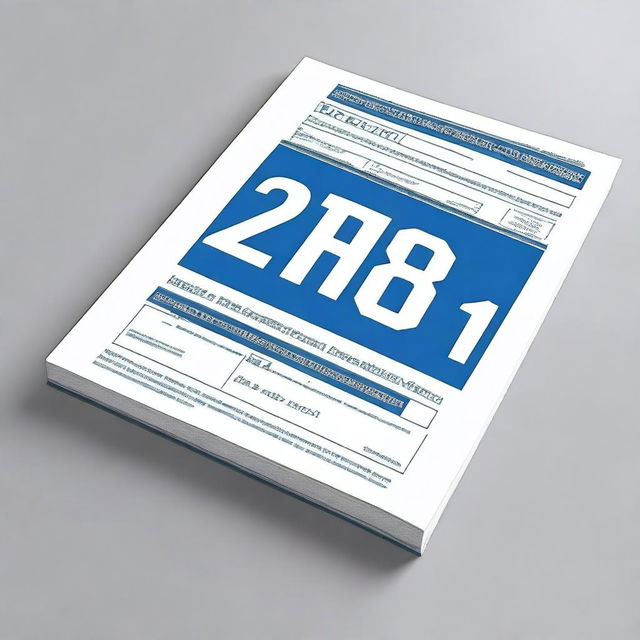 Create a cover for a 2024 yearbook with dimensions 8