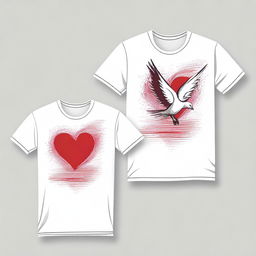 Design a T-shirt with the theme 'Return to the First Love', aimed at those who have gone astray from God