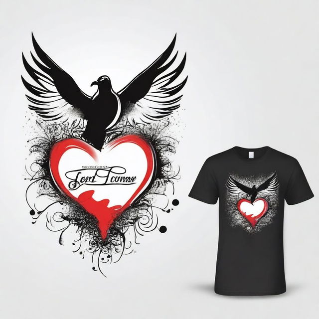 Create a T-shirt design with the theme 'Return to the First Love', specifically for those who have gone astray from God