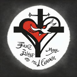 Create a T-shirt design with the theme 'Return to the First Love', specifically for those who have gone astray from God