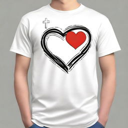 Design a simple T-shirt with the theme 'Return to the First Love' for those who have gone astray from God