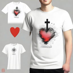 Design a simple T-shirt with the theme 'Return to the First Love' for those who have gone astray from God