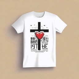 Create a simple yet impactful T-shirt design with the theme 'Return to the First Love' for those who have gone astray from God