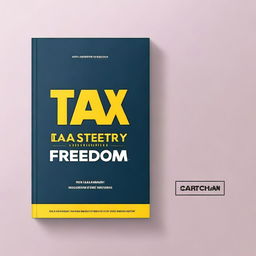 Create a simple book cover page with the title 'Tax Mastery: Your Roadmap to Financial Freedom'