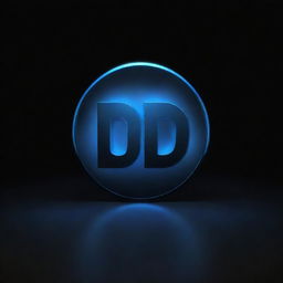 A 3D logo of DTS Sound, gleaming in metallic blue with light reflecting off its sharp edges against a black background.