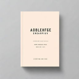 A clean and professional book cover design for an assignment