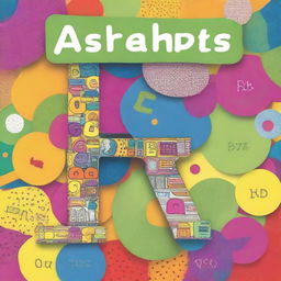 Create a vibrant and engaging cover for an alphabet dot marker book