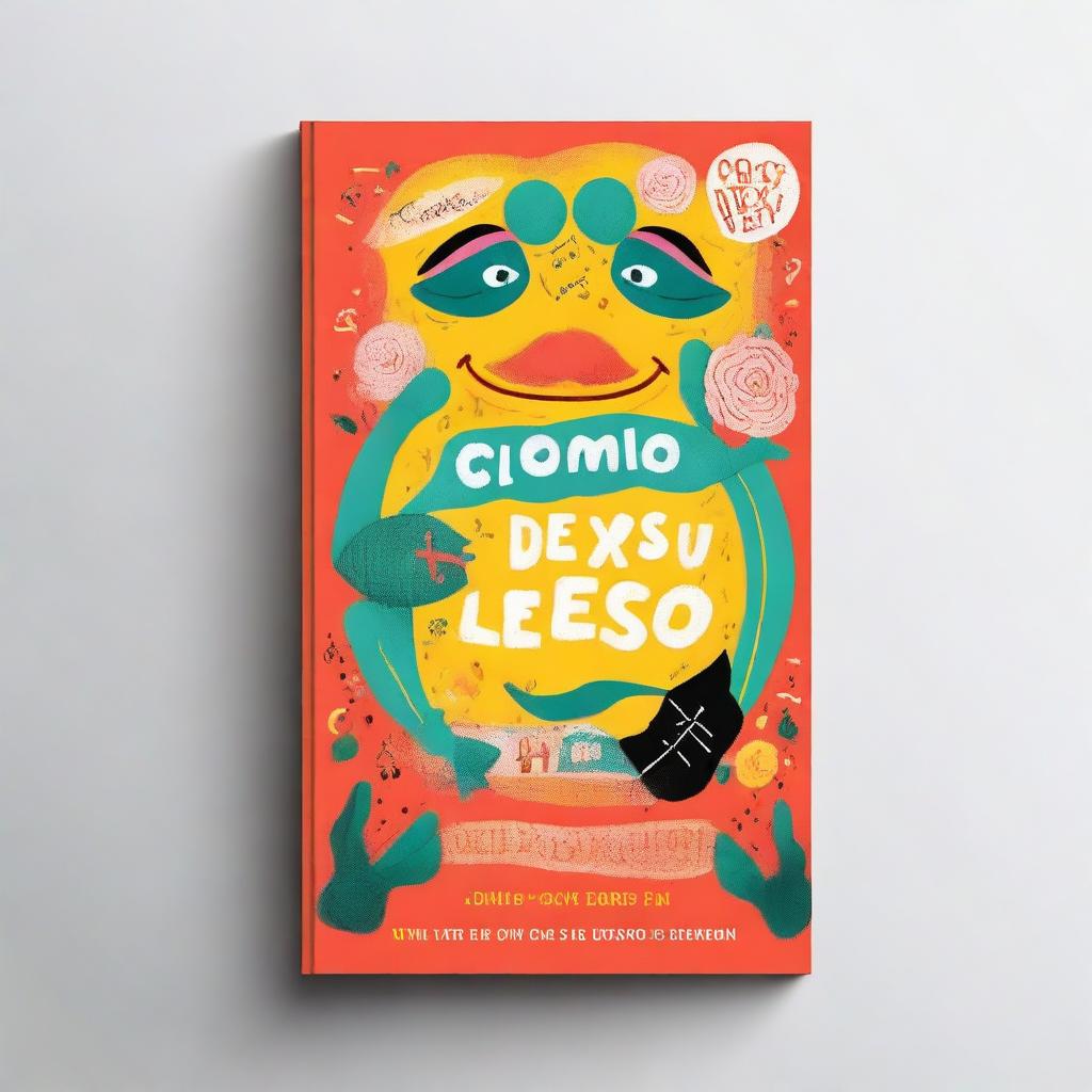 Design a book cover for the title 'Como deixar de ser leso'