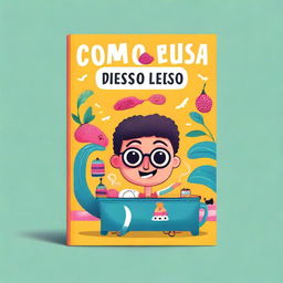 Create a book cover for the title 'Como deixar de ser leso'