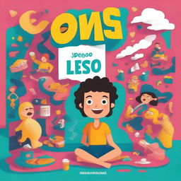 Create a book cover for the title 'Como deixar de ser leso'