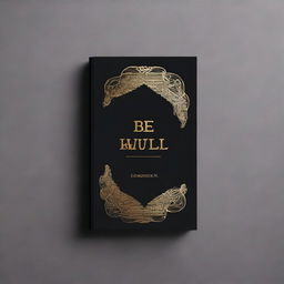 A sleek and minimalist cover with the title 'BE-YOU-TILL-FULL' embossed in gold foil against a matte black background