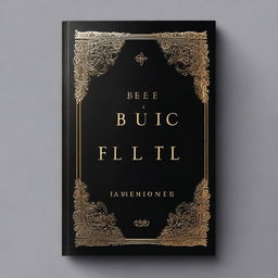 A sleek and minimalist cover with the title 'BE-YOU-TILL-FULL' embossed in gold foil against a matte black background