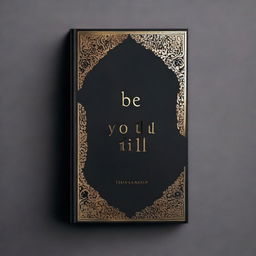 A sleek and minimalist cover with the title 'BE-YOU-TILL-FULL' embossed in gold foil against a matte black background