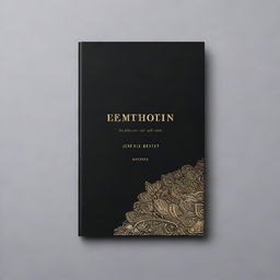 A sleek and minimalist cover with the title 'BE-YOU-TILL-FULL' embossed in gold foil against a matte black background