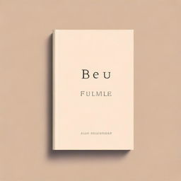 Embrace minimalism with a cover design featuring clean lines and a central focus on the title 'BE-YOU-TILL-FULL