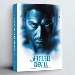 Create a captivating book cover for the title 'Blue Eyed Devil'