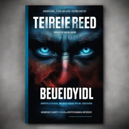 Create a captivating book cover for the title 'Blue Eyed Devil'