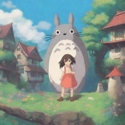 Transform the given photo into a Studio Ghibli style artwork