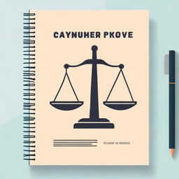 Create a consumer rights cover page featuring engaging drawings and a professional, clear font