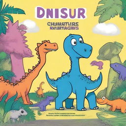 A dinosaur drawing book with 15 pages, including a front and back cover