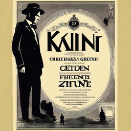 Design a vintage-style movie poster for the classic film Citizen Kane