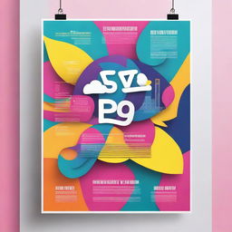 A vibrant and eye-catching poster featuring an imaginative and colorful design